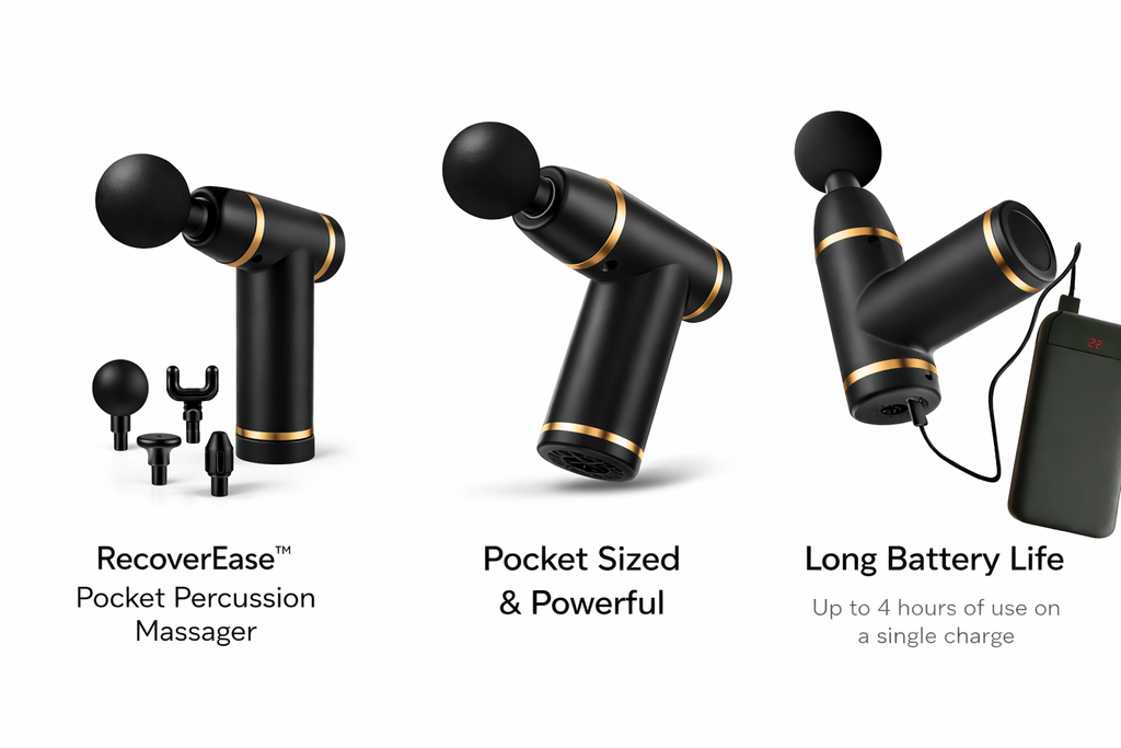 RecoverEase™ Pocket Percussion Massager